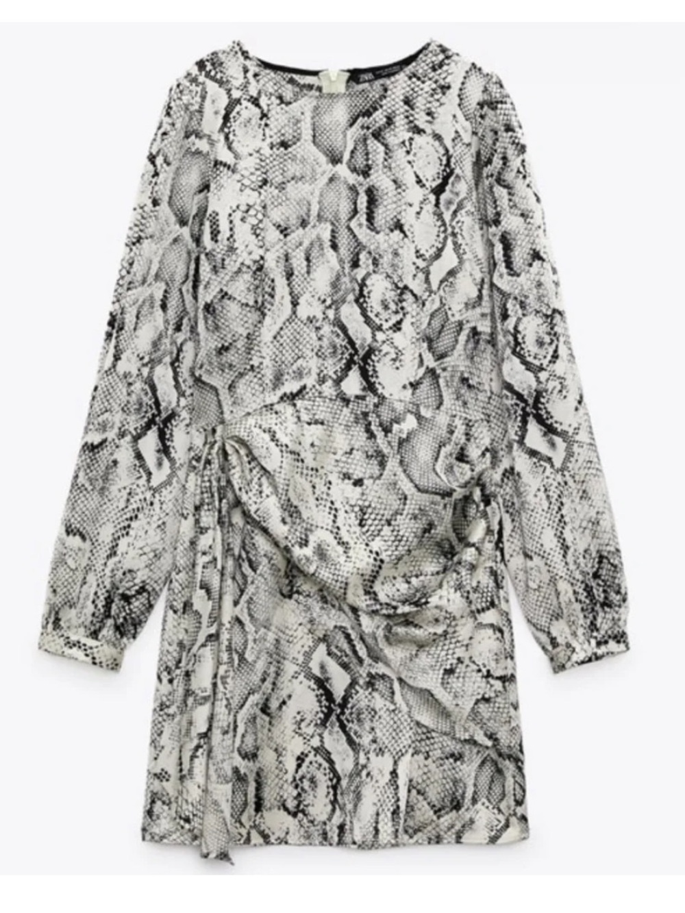 Zara Monochrome Patterned Dress